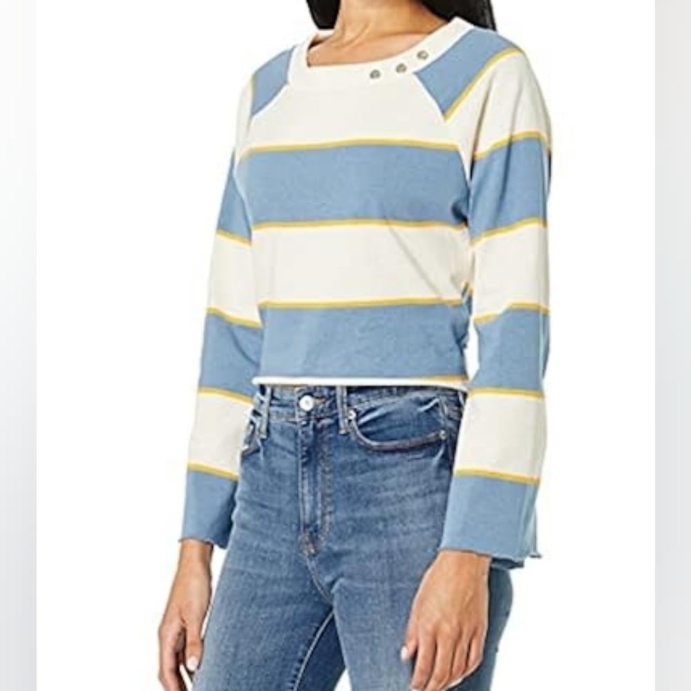 Moon River Wide Long Sleeve Crew